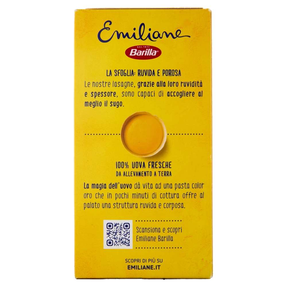 Barilla Emiliane Lasagne Verdi Pasta all'Uovo 500 g