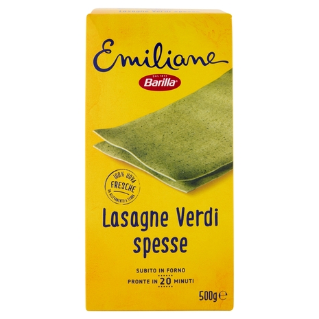Barilla Emiliane Lasagne Verdi Pasta all'Uovo 500 g