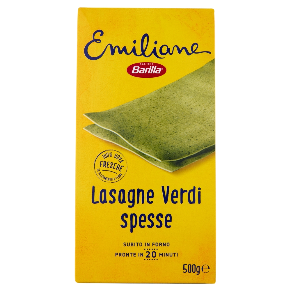 Barilla Emiliane Lasagne Verdi Pasta all'Uovo 500 g