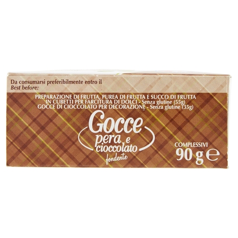 F.lli Rebecchi Valtrebbia dolci decori Gocce pera e cioccolato fondente 90 g