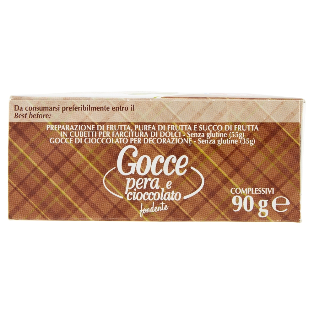 F.lli Rebecchi Valtrebbia dolci decori Gocce pera e cioccolato fondente 90 g