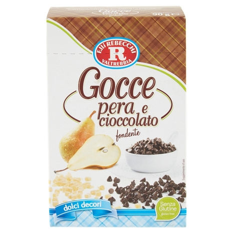 F.lli Rebecchi Valtrebbia dolci decori Gocce pera e cioccolato fondente 90 g