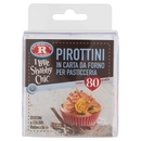 F.lli Rebecchi Valtrebbia I Love Shabby Chic Pirottini in Carta da Forno per Pasticceria 80 pz