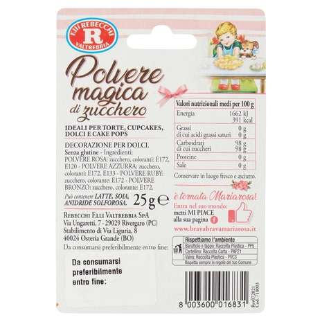 Mariarosa Polvere Magica di Zucchero Bronzo 25 g