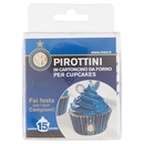 Pirottini in Cartoncino da Forno per Cupcakes Inter ø 5 cm 15 pz