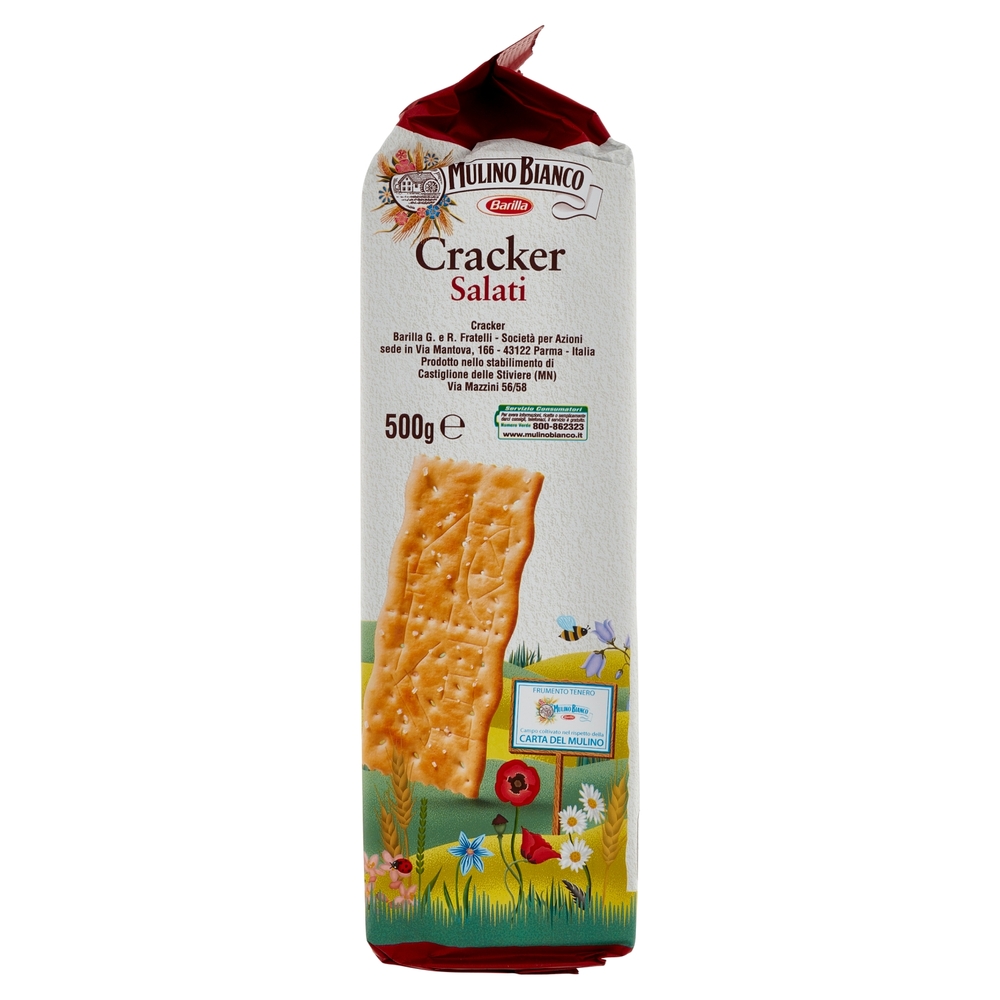 Mulino Bianco Cracker Salati con Farina Sostenibile 500g X2