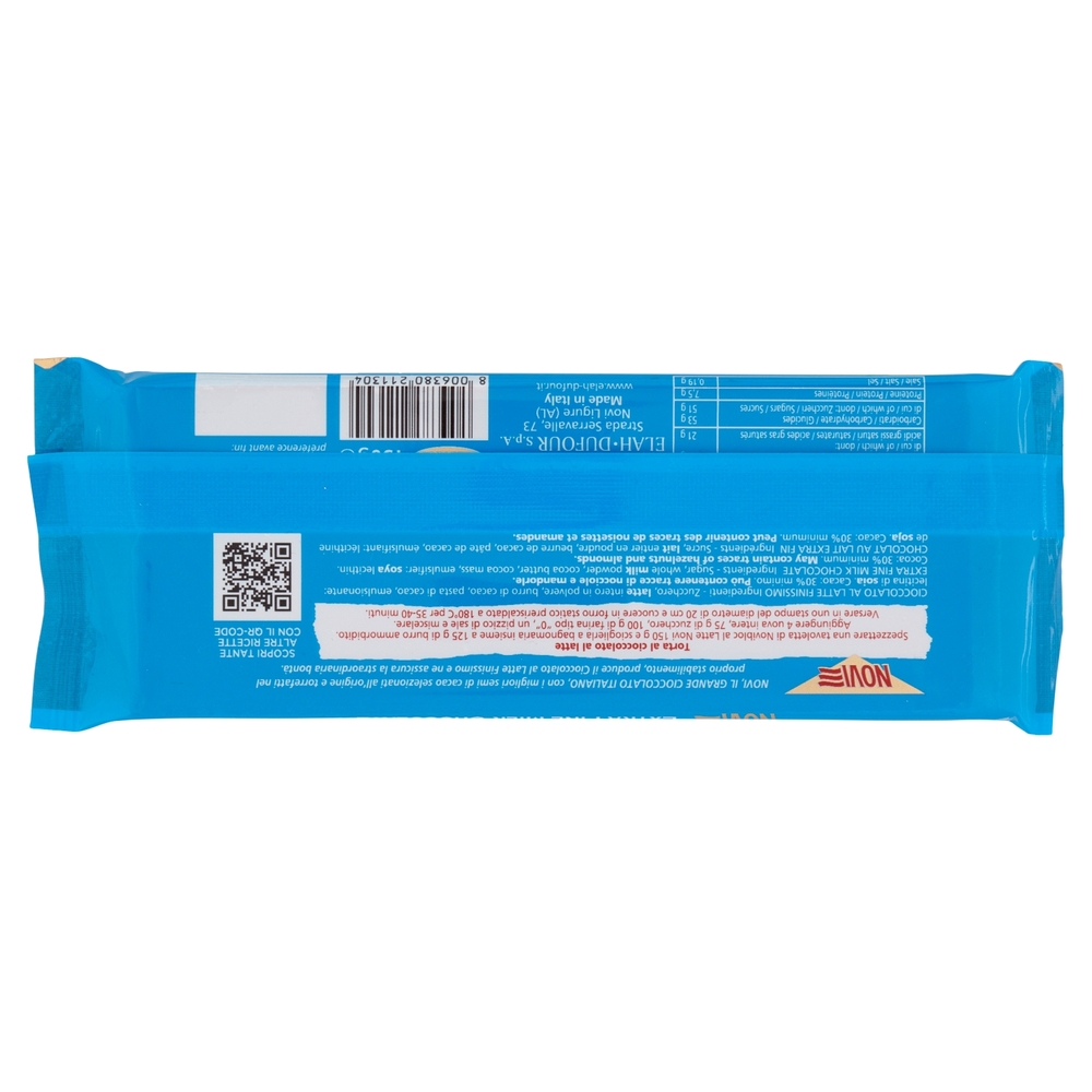 Novi Novibloc 30% Cacao Cioccolato al Latte Finissimo 150 g