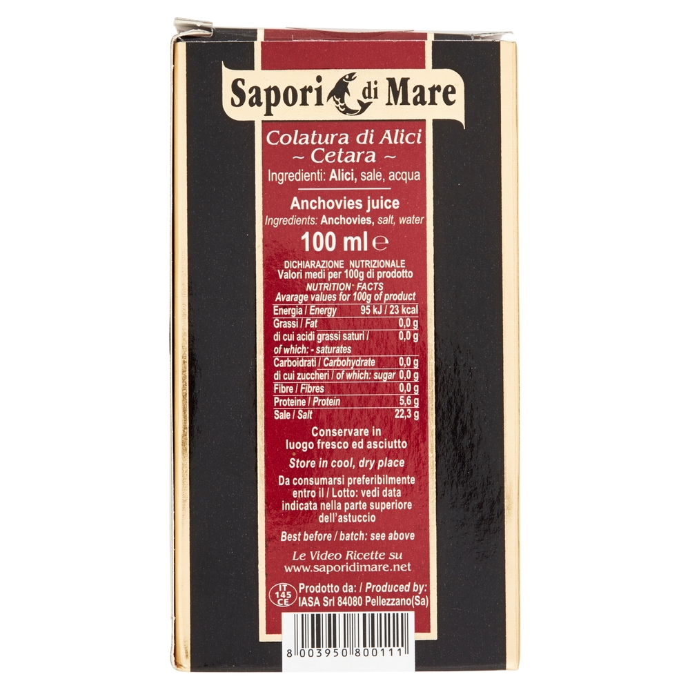 Sapori di Mare Colatura di Alici di Cetara 100 ml