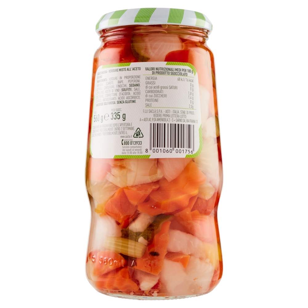 Saclà Acetelli Giardiniera 560 g