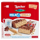 Loacker Milk & Cereals Barrette di Wafer e Cioccolato al Latte con crema al Latte 25gx4