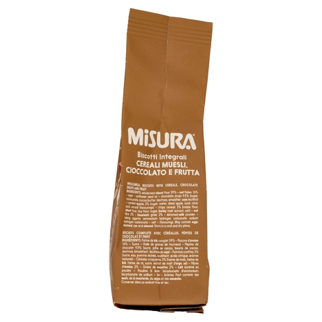 Misura Fibrextra Biscotti Muesli con Cereali, Cioccolato e Frutta 230 g