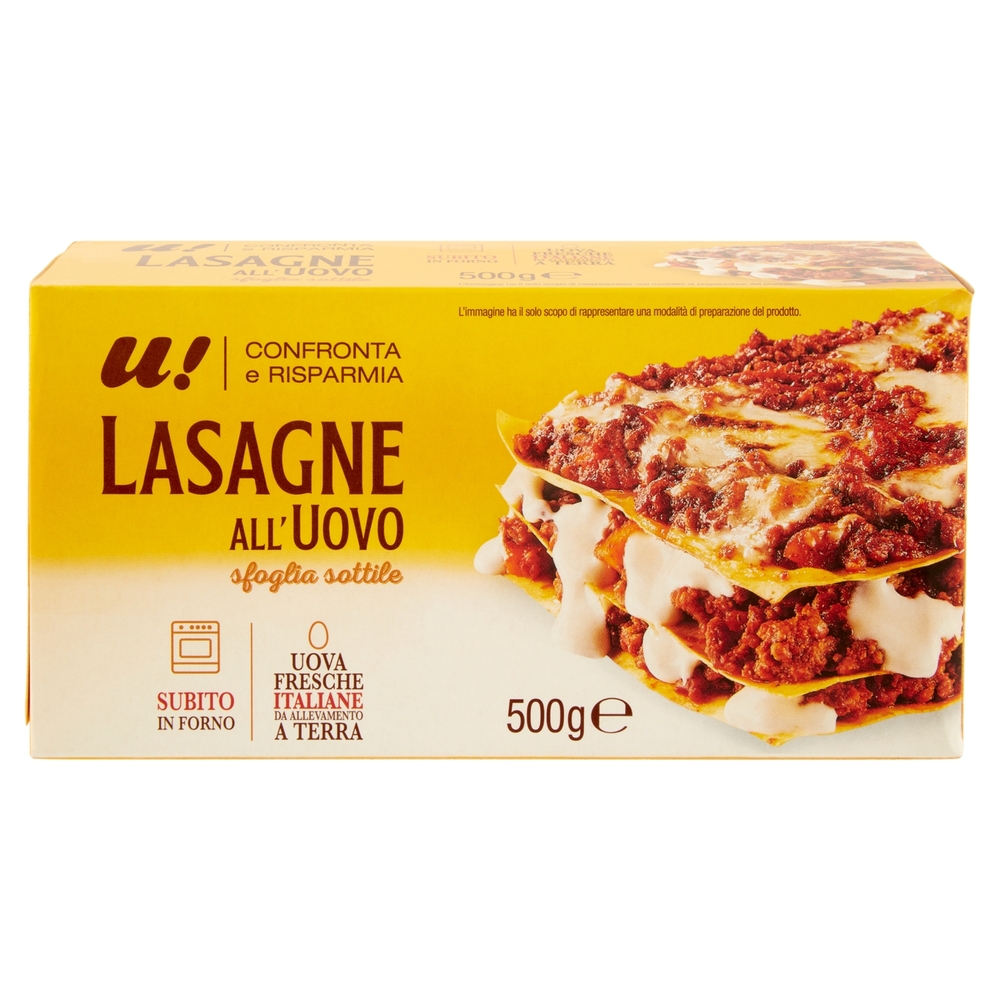 Lasagne all'Uovo U! Confronta e Risparmia