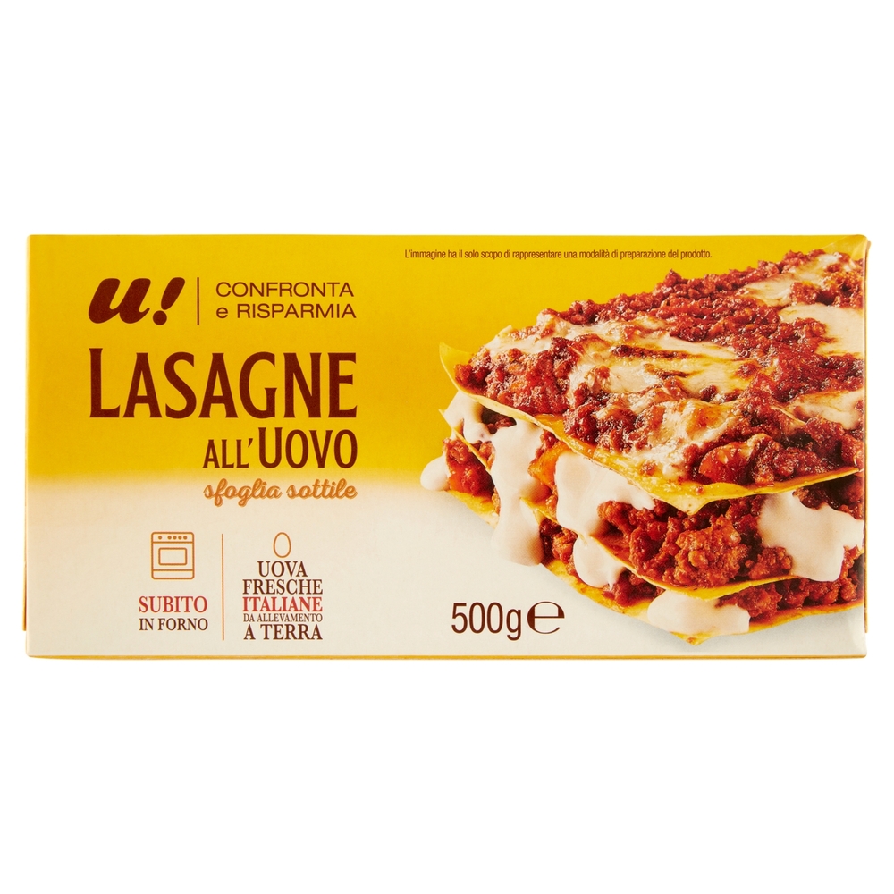 Lasagne all'Uovo U! Confronta e Risparmia