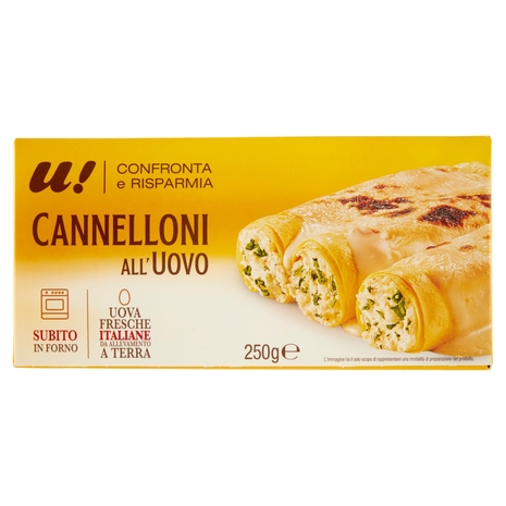 Cannelloni all'Uovo U! Confronta e Risparmia