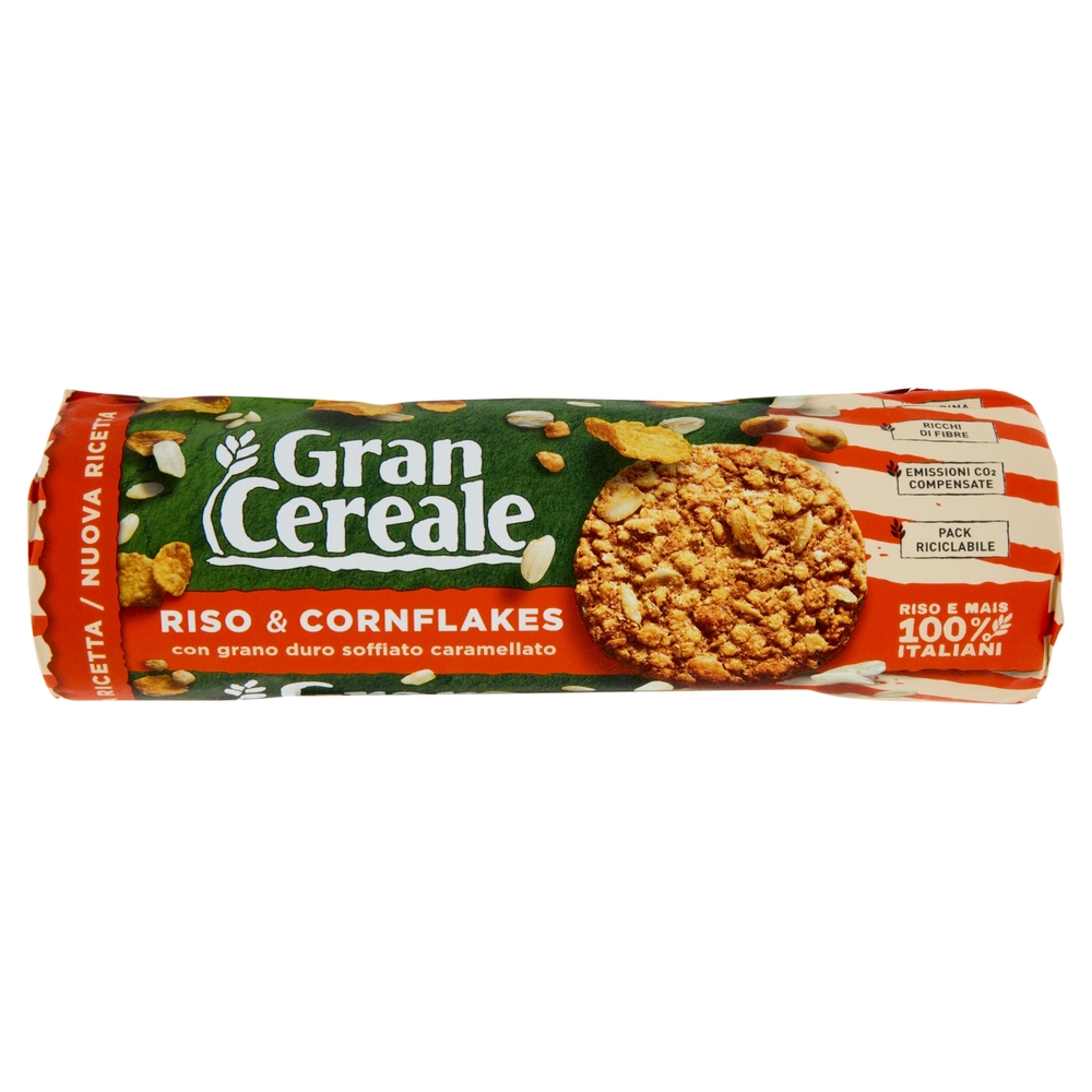 Gran Cereale Biscotti Gran Cereale Riso & Cornflakes Tubo 230g