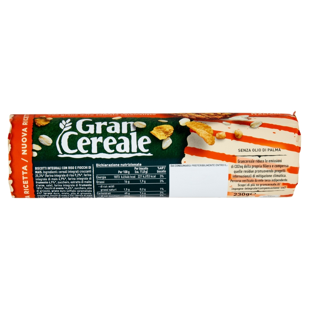 Gran Cereale Biscotti Gran Cereale Riso & Cornflakes Tubo 230g