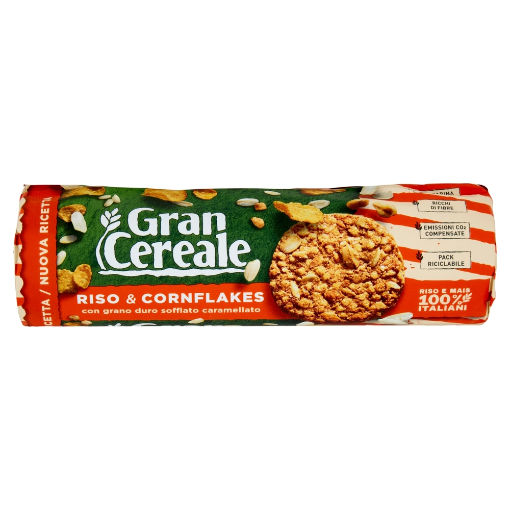 Gran Cereale Biscotti Gran Cereale Riso & Cornflakes Tubo 230g