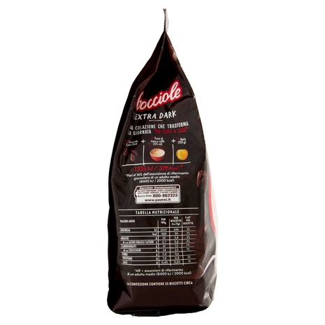 Pavesi Gocciole Extradark Biscotti con Gocce di Cioccolato Extra Fondente 400g