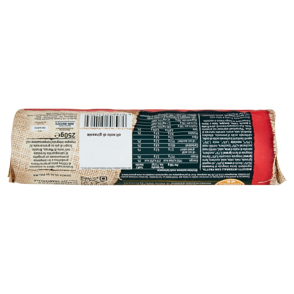 Gran Cereale Biscotti Gran Cereale Digestive Biscotti con Malto d'Orzo Tubo 250 g