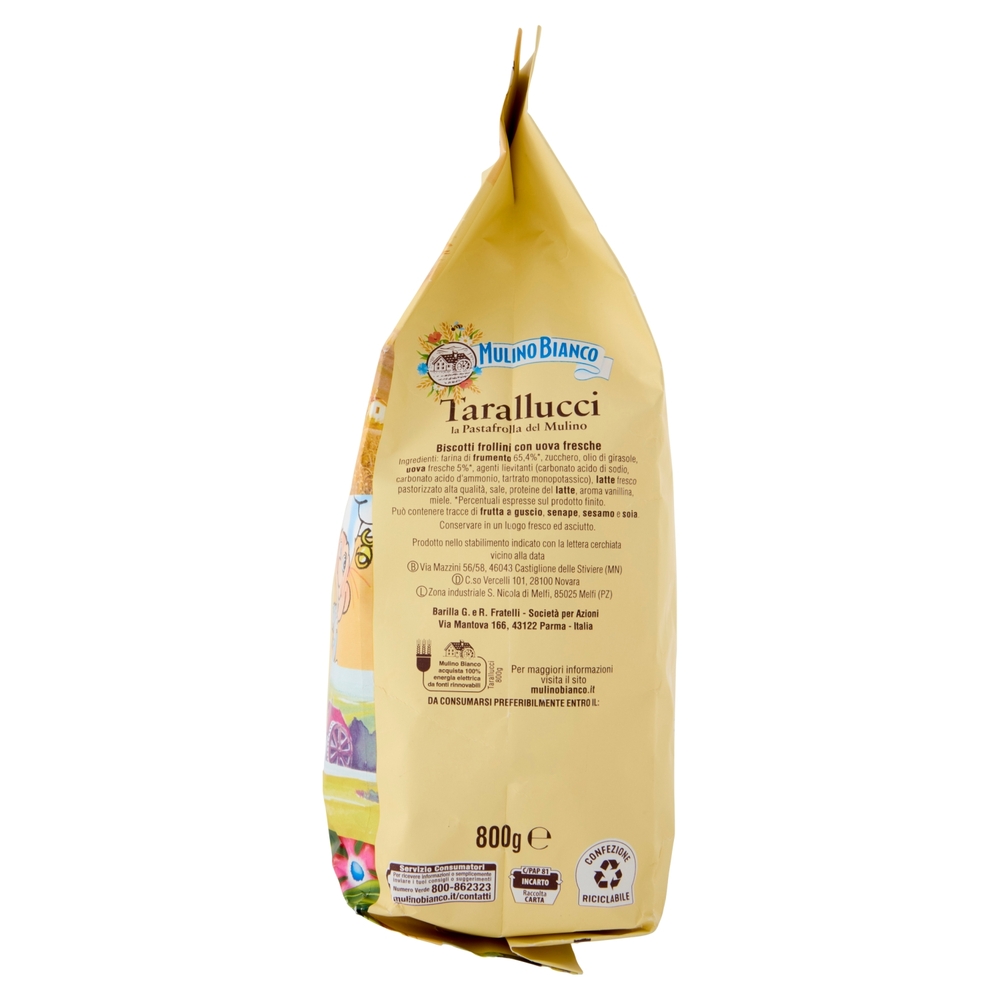 Mulino Bianco Tarallucci Biscotti con Uova Fresche 100% italiane 800g