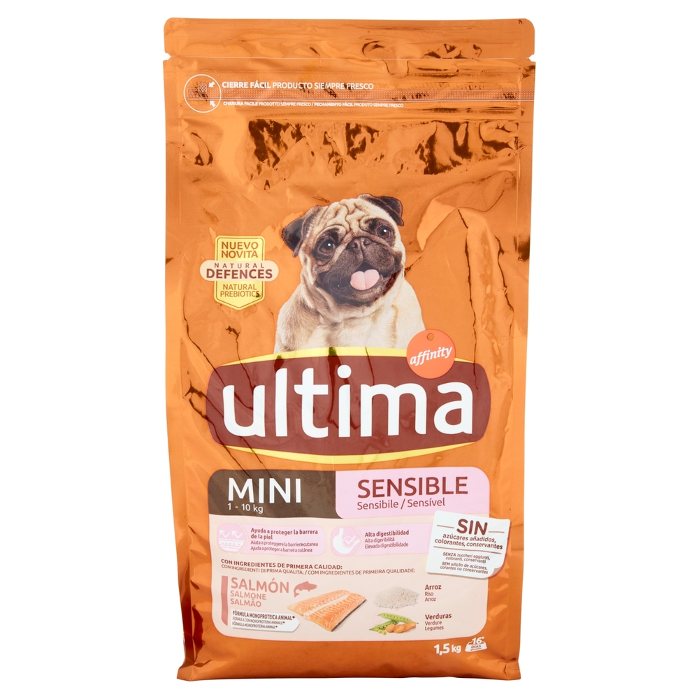 ultima Dog Mini 1-10 kg Sensibile Salmone 1,5 kg