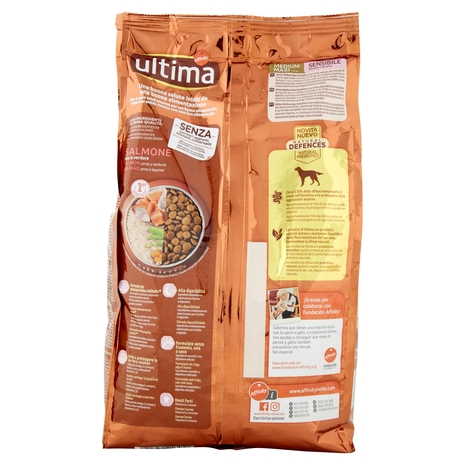 Ultima Dog Medium/Max +10 kg Sensibile Salmone 1,5 kg