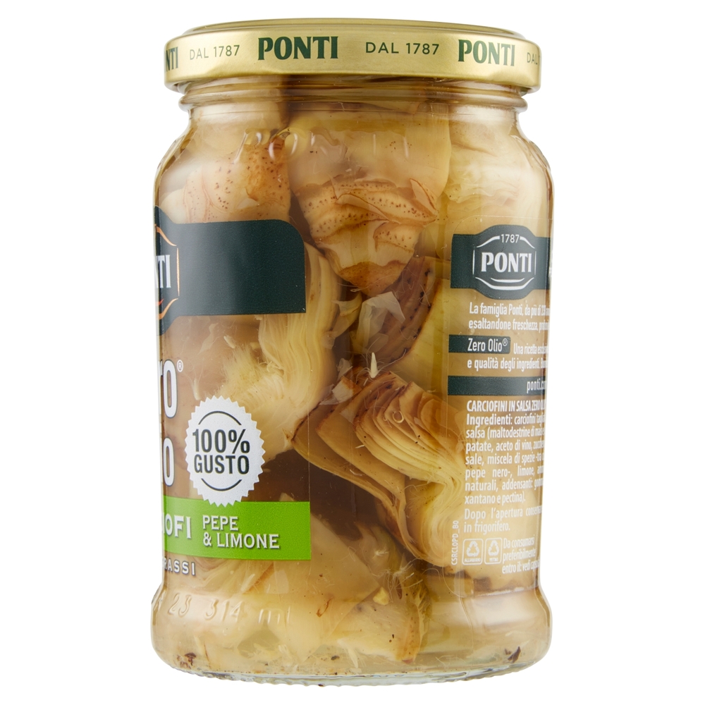 Ponti Zero Olio Carciofi Pepe & Limone 300 g