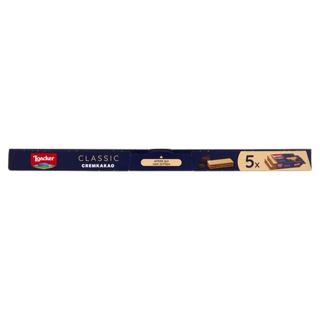 Loacker Classic Cremkakao Wafer con crema al Cioccolato e Cacao Nobile dell'Ecuador Wafers 45gx5