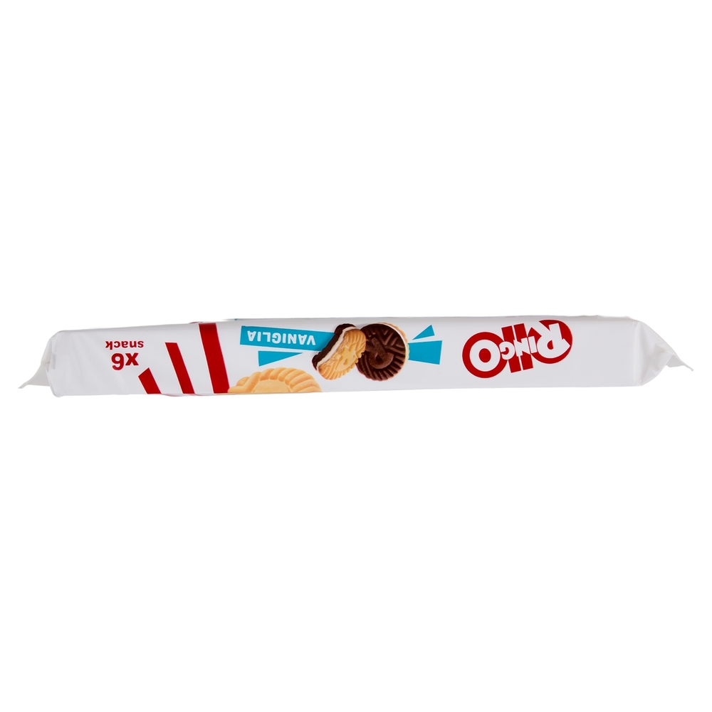 Ringo Vaniglia Biscotti Farciti Crema Vaniglia Snack Merenda 6 porzioni 330g
