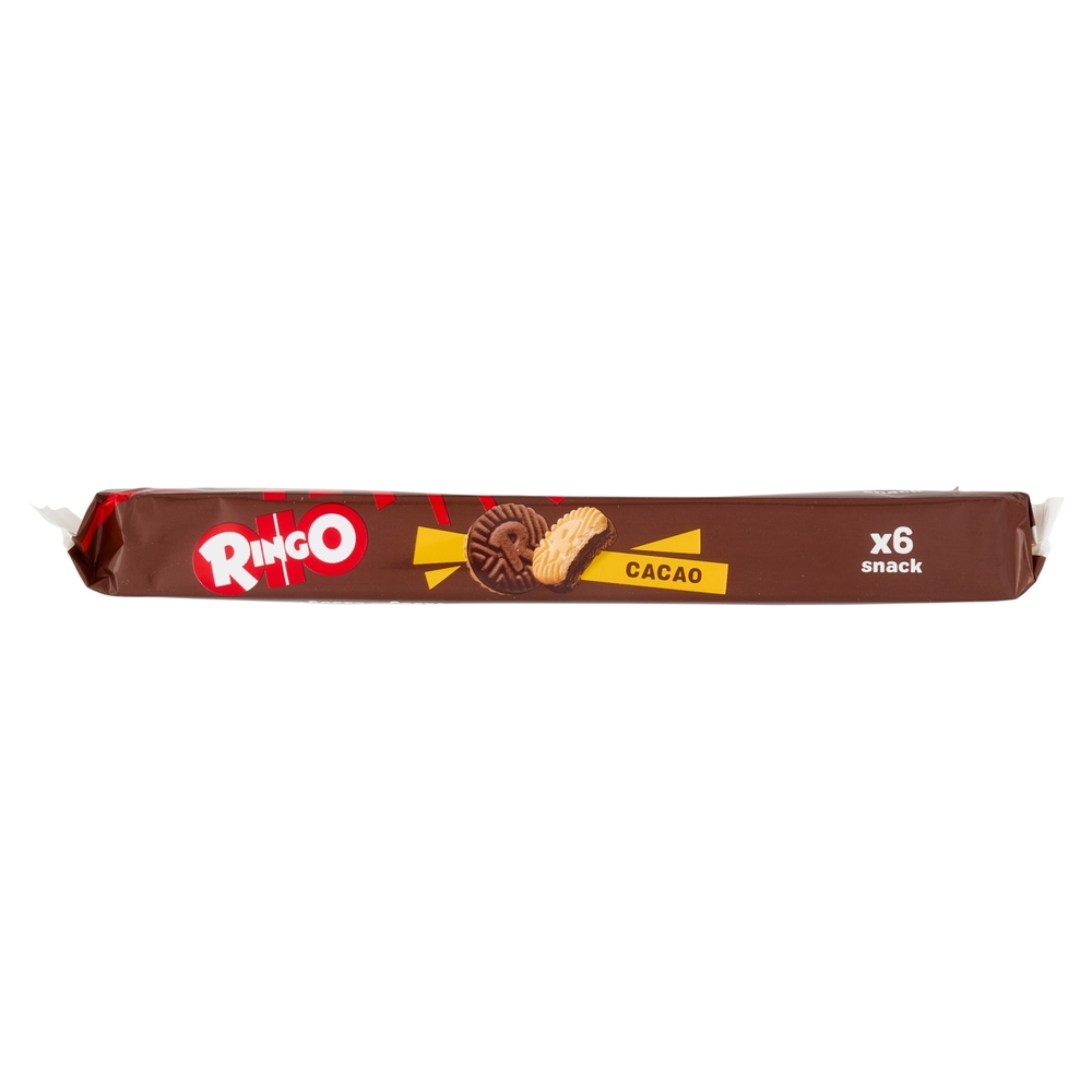 Ringo Cacao Biscotti Farciti con Crema Cacao Snack Merenda 6 porzioni 330g