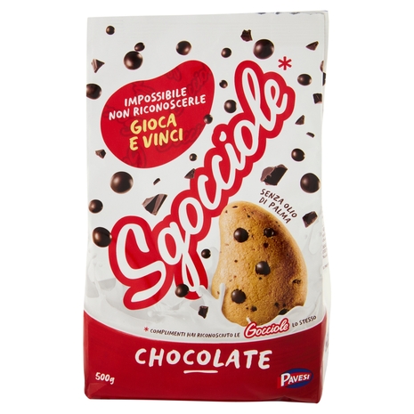 Pavesi Gocciole Chocolate Biscotti con Gocce di Cioccolato 500g