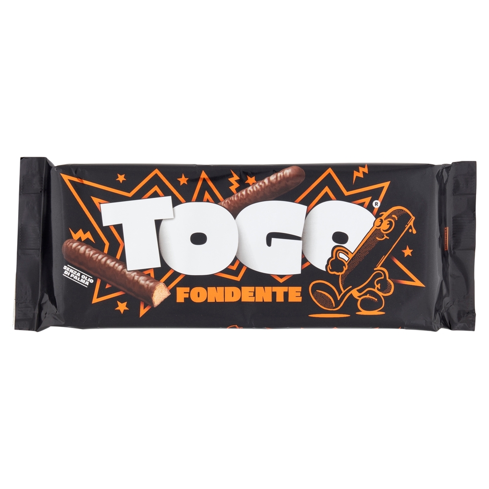 Pavesi Togo Classic Fondente Snack Biscotto Ricoperto con Cioccolato Fondente 120g