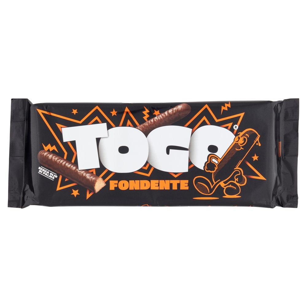 Pavesi Togo Classic Fondente Snack Biscotto Ricoperto con Cioccolato Fondente 120g