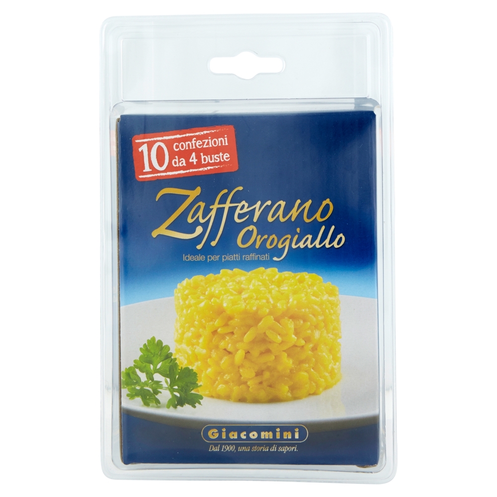 Giacomini Zafferano Orogiallo 10 confezioni x 4 buste da 0,125 g