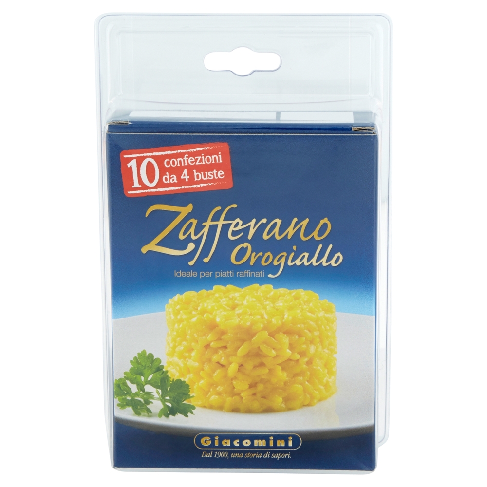 Giacomini Zafferano Orogiallo 10 confezioni x 4 buste da 0,125 g