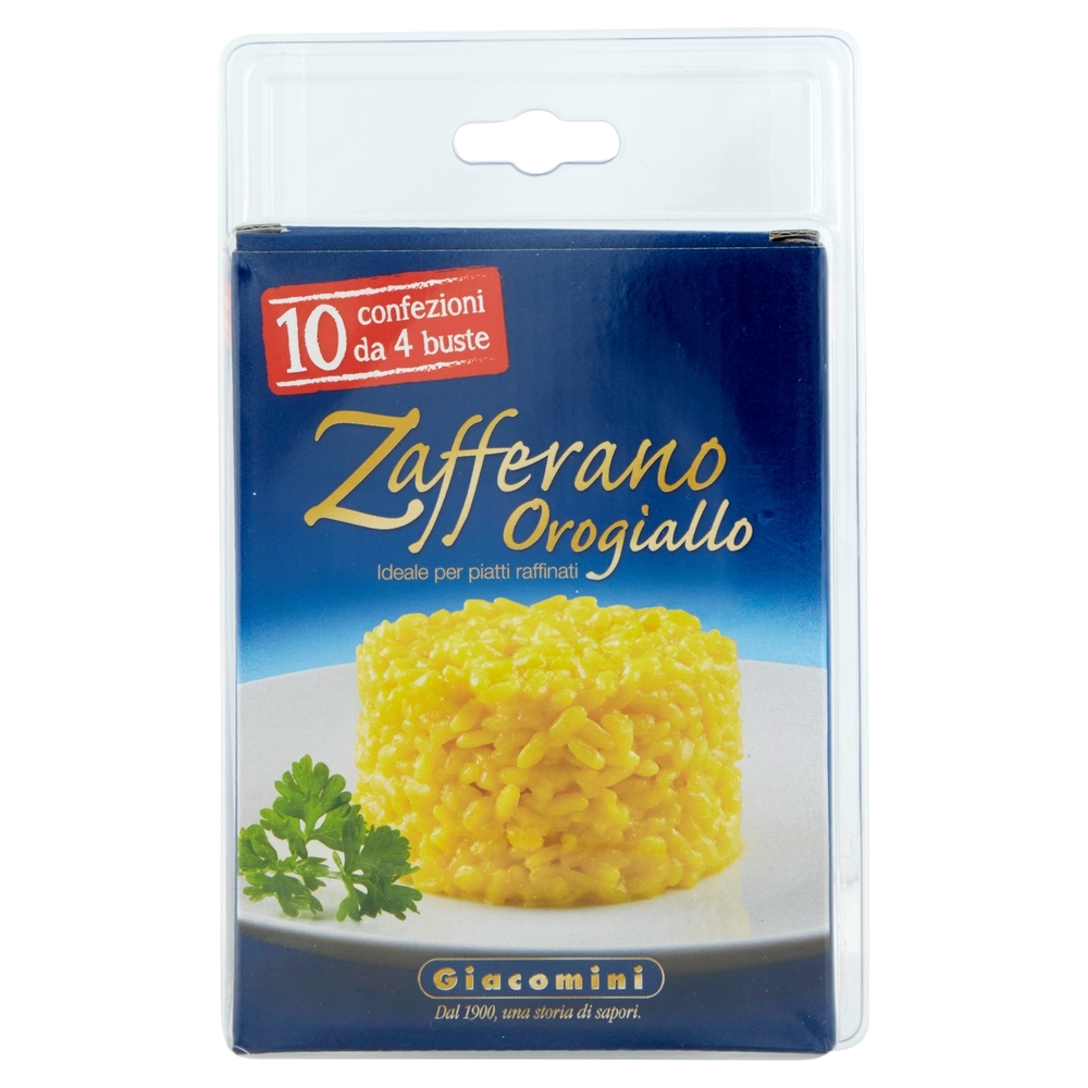 Giacomini Zafferano Orogiallo 10 confezioni x 4 buste da 0,125 g