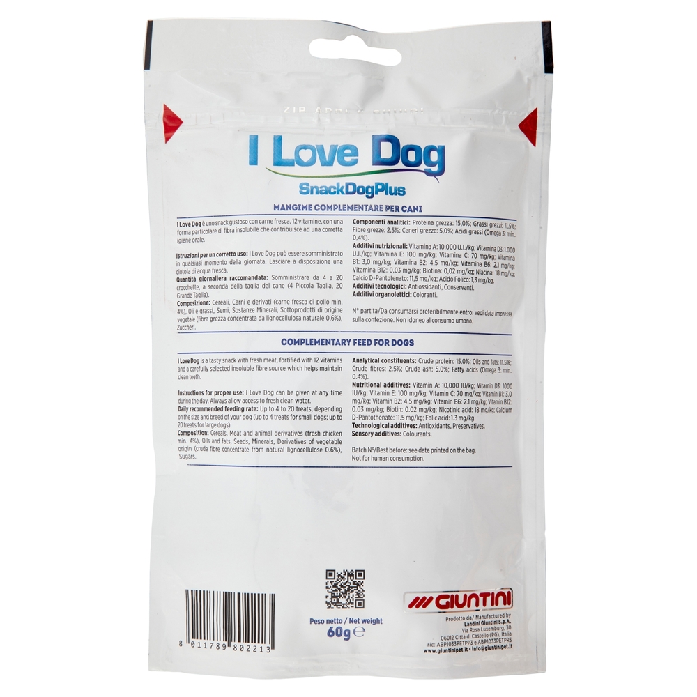 Giuntini Crancy I Love Dog 60 g