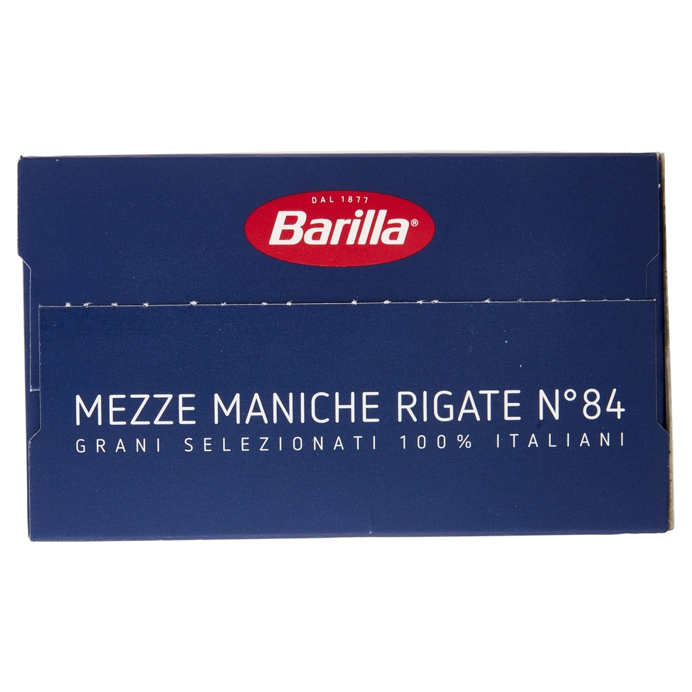 Barilla Pasta Mezze Maniche Rigate n.84 100% Grano Italiano 500g