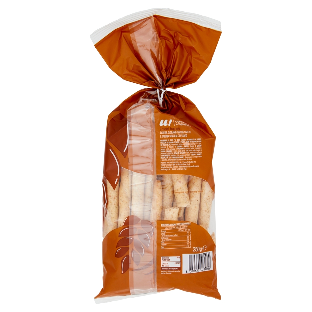 Grissini Fragranti Farina Tipo 