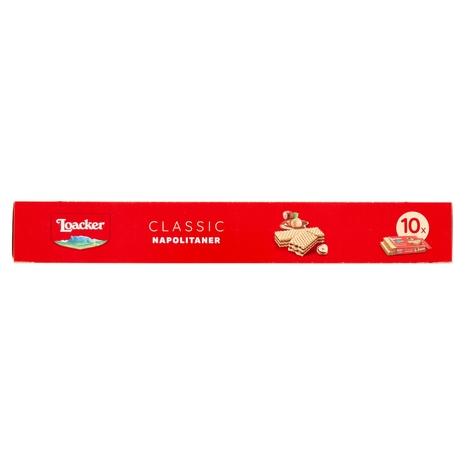 Loacker Wafer Classic Napolitaner con crema alle nocciole 100% italiane tostate wafers 45gx10
