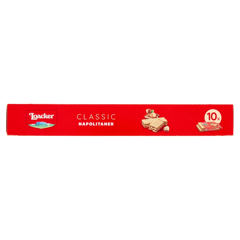 Loacker Wafer Classic Napolitaner con crema alle nocciole 100% italiane tostate wafers 45gx10