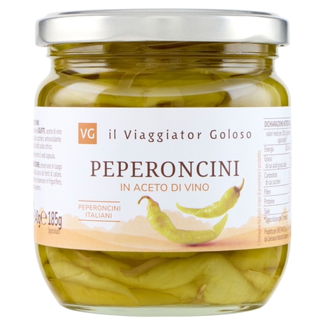 Peperoncini in Aceto di Vino Il Viaggiator Goloso