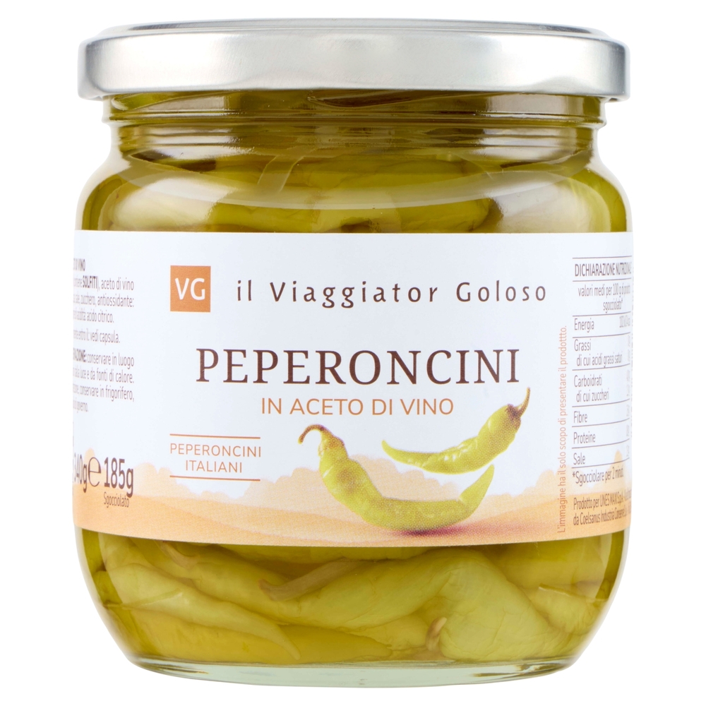 Peperoncini in Aceto di Vino Il Viaggiator Goloso