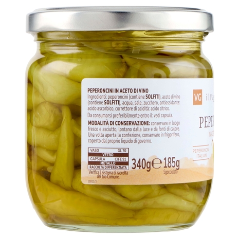Peperoncini in Aceto di Vino Il Viaggiator Goloso