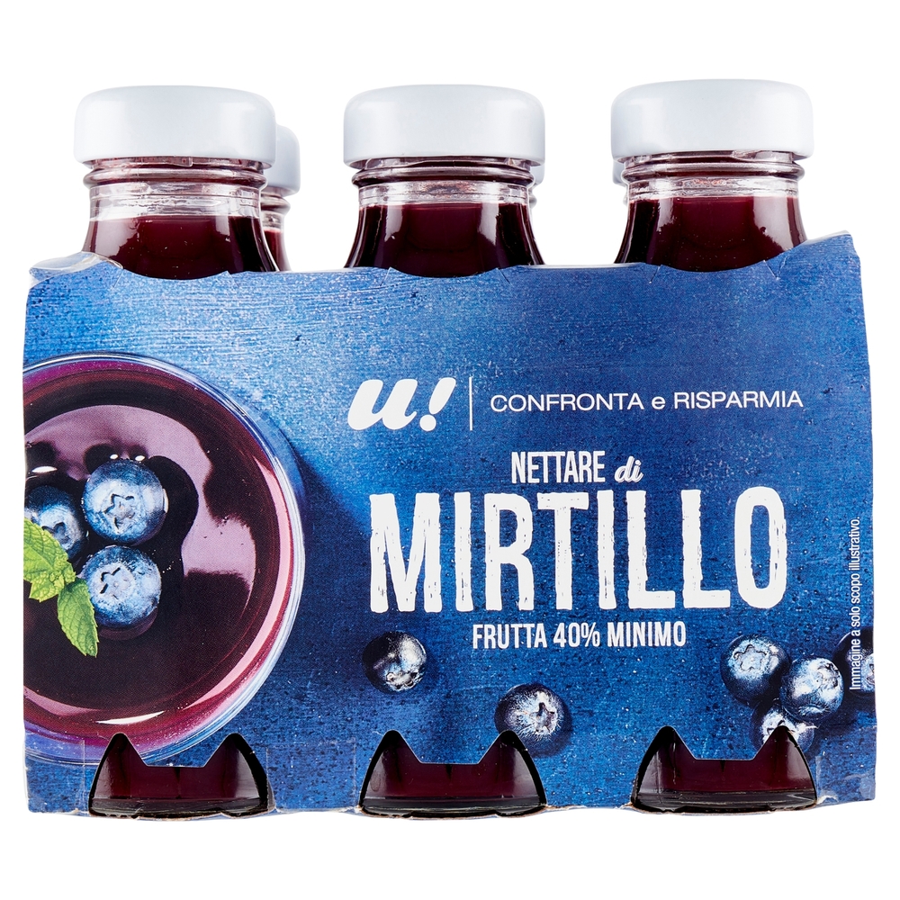 6 Nettare di Mirtillo U! Confronta e Risparmia