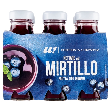 6 Nettare di Mirtillo U! Confronta e Risparmia