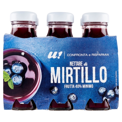 6 Nettare di Mirtillo U! Confronta e Risparmia