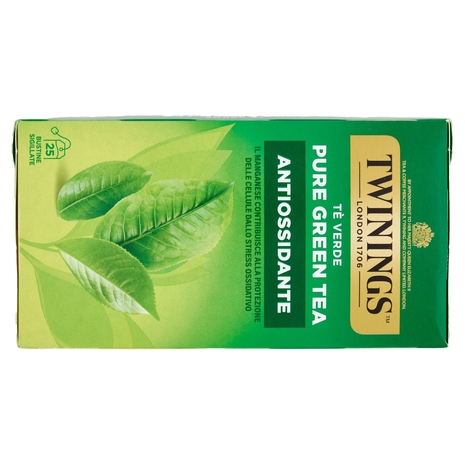 Twinings Pure Green Tea Tè Verde Antiossidante 25 filtri The 50 g