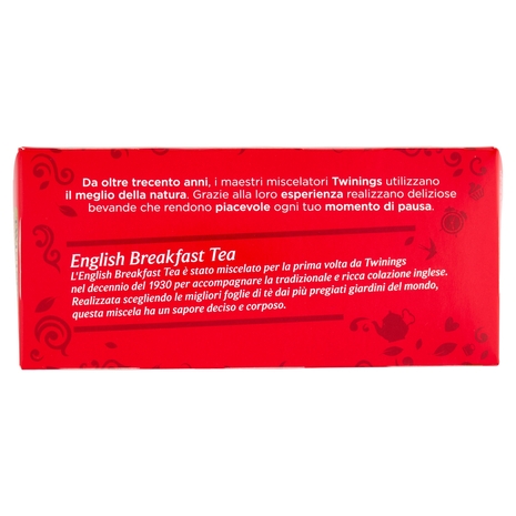 Twinings English Breakfast Tea Tè Nero 25 filtri +1 omaggio The 52 g