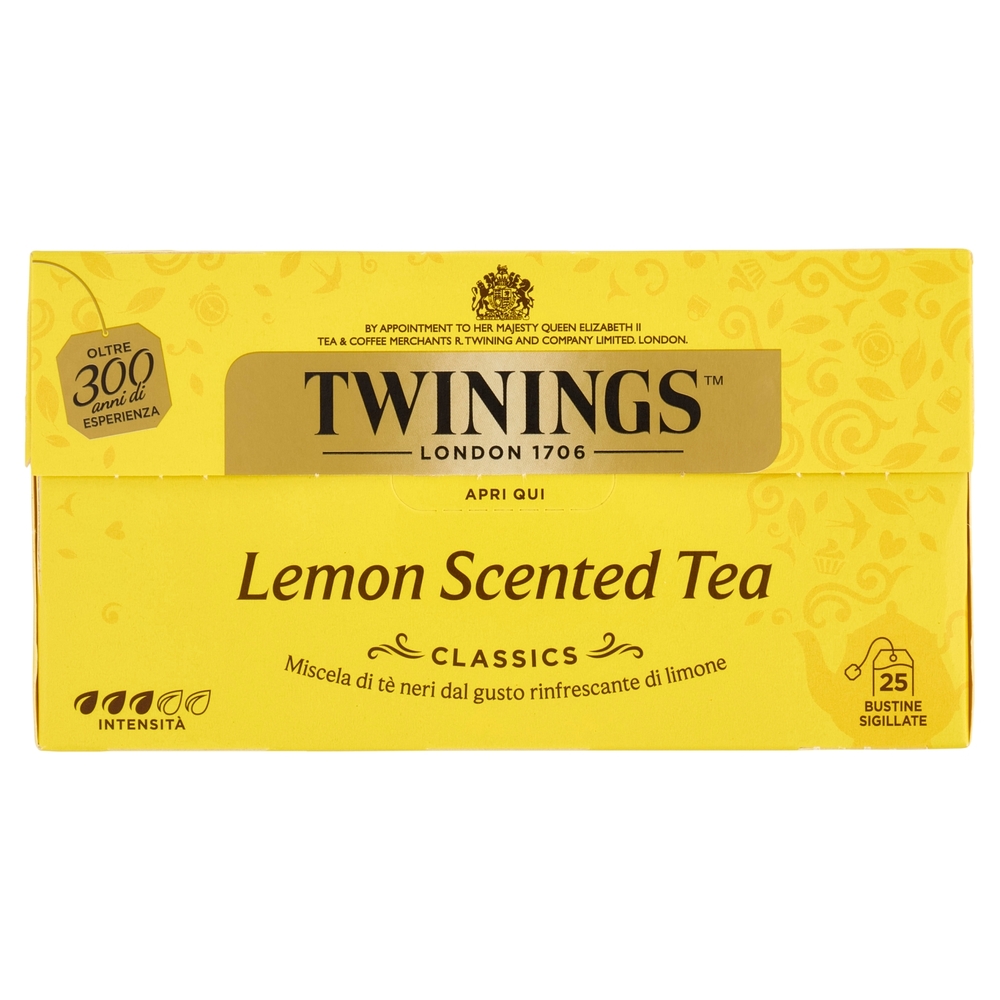 Twinings Lemon Scented Tea Tè Nero 25 filtri +1 omaggio The 52 g
